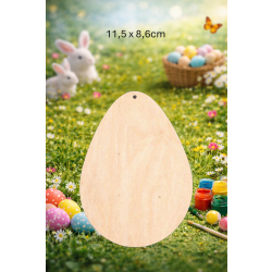 Jajko 11,5cm z otworem, sklejka 3mm